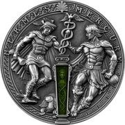5 Dollars - Elizabeth II Hermes and Mercury, Niue, 2022 reverse image