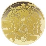 5 Dollars - Elizabeth II Nativity of Jesus, Niue, 2022 reverse image