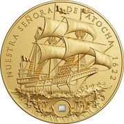 5 Dollars - Elizabeth II Nuestra Señora de Atocha, Niue, 2022 reverse image