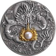 5 Dollars - Elizabeth II Pearl and Dragon, Niue, 2022 reverse image