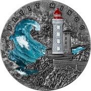 5 Dollars - Elizabeth II Petit Minou Lighthouse, Niue, 2022 reverse image