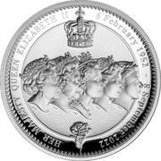 5 Dollars - Elizabeth II Queen Elizabeth II, Niue, 2022 reverse image