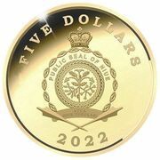 5 Dollars - Elizabeth II Rally Estonia 2022 obverse image