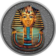 5 Dollars - Elizabeth II Tutankhamun’s Mask, Niue, 2022 reverse image