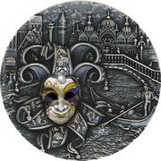 5 Dollars - Elizabeth II Venetian Mask II, Niue, 2022 reverse image