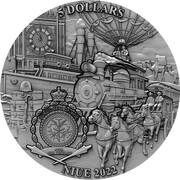 5 Dollars - Elizabeth II Around the World in 80 Days obverse image