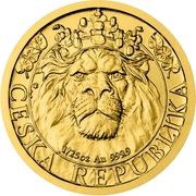 5 Dollars - Elizabeth II Czech Lion, Niue, 2022 reverse image