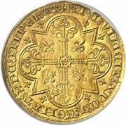 Large Agnel "Grand Mouton d'Or" - Joanna and Wenceslas, Belgium, 1366-1371 reverse image
