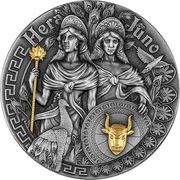 5 Dollars - Elizabeth II Hera and Juno, Niue, 2022 reverse image