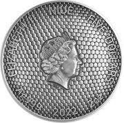 5 Dollars - Elizabeth II Macro Mantis obverse image