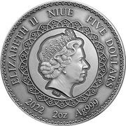 5 Dollars - Elizabeth II Tiger obverse image