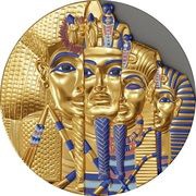 5 Dollars - Elizabeth II King Tut's Tomb, Niue, 2022 reverse image