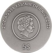 5 Dollars - Elizabeth II Mortal Kombat obverse image