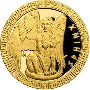5 Dollars - Elizabeth II Sphinx, Niue, 2022 reverse image
