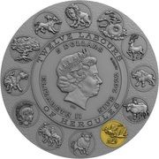 5 Dollars - Elizabeth II Stymphalion Birds obverse image