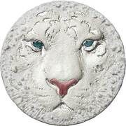 5 Dollars - Elizabeth II White Tiger, Niue, 2022 reverse image