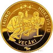 5 Dollars - Charles III Parents of Young Ice Hockey Players, Niue, 2022 reverse image