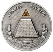 5 Dollars - Charles III Eye of Providence, Niue, 2022 reverse image