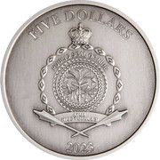 5 Dollars - Charles III Butterfly obverse image