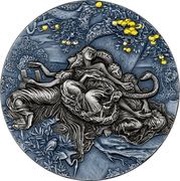 5 Dollars - Charles III Garden of the Hesperides, Niue, 2023 reverse image