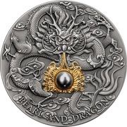 5 Dollars - Charles III Pearl and Dragon, Niue, 2023 reverse image