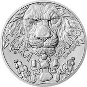5 Dollars - Charles III Czech Lion, Niue, 2023 reverse image
