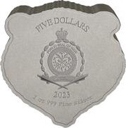 5 Dollars - Charles III Grizzly Bear obverse image