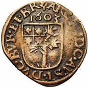 ½ Liard "Gigot" - Albert and Isabella 's-Hertegenbosch reverse image