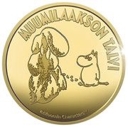 5 Dollars - Charles III Winter in Moominvalley, Niue, 2023 reverse image