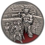5 Dollars - Charles III Minotaur, Niue, 2023 reverse image