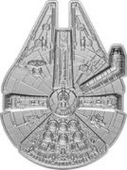 5 Dollars - Charles III Millennium Falcon, Niue, 2023 reverse image
