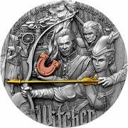 5 Dollars - Charles III Baptism of Fire, Niue, 2023 reverse image