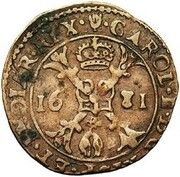 ½ Liard "Gigot" - Charles II Early type obverse image