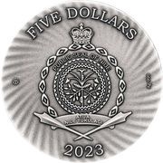 5 Dollars - Charles III Poseidon obverse image
