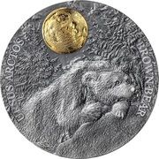 5 Dollars - Charles III Brown Bear, Niue, 2023 reverse image