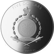 5 Dollars - Charles III Earth obverse image