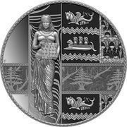 5 Dollars - Charles III Phoenicia, Niue, 2024 reverse image