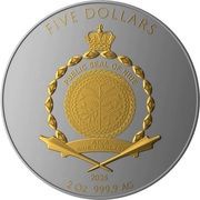 5 Dollars - Charles III Phoenix & Dragon obverse image