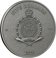 5 Dollars - Charles III Cor obverse image