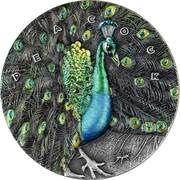 7 Dollars - Elizabeth II Peacock, Niue, 2022 reverse image