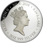 8 Dollars - Elizabeth II Year of the Monkey obverse image