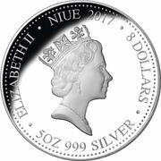 8 Dollars - Elizabeth II Year of the Rooster obverse image