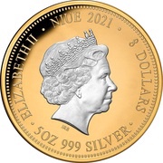 8 Dollars - Elizabeth II Great Lunar Race obverse image