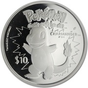 10 Dollars - Elizabeth II Charmander, Niue, 2001 reverse image
