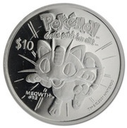 10 Dollars - Elizabeth II Meowth, Niue, 2001 reverse image