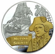 10 Dollars - Elizabeth II Mutiny on the Bounty, Niue, 2014 reverse image