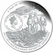 10 Dollars - Elizabeth II Australasian Antarctic Expedition obverse image