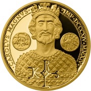 10 Dollars - Elizabeth II Charlemagne, Niue, 2014 reverse image