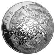 10 Dollars - Elizabeth II Hawksbill Turtle, Niue, 2014-2022 reverse image