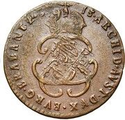 1 Liard - Charles VI, Belgium, 1712-1716 reverse image
